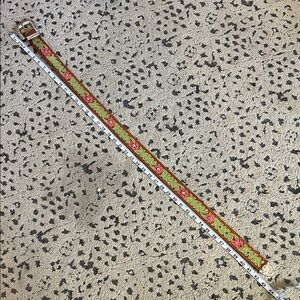 Floral Embroidered Leather Belt‎